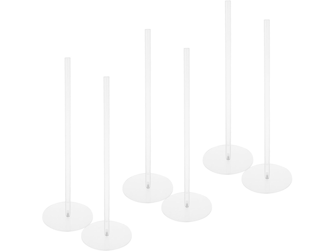 Organizador De Fita Adesiva Totority, 6 Peças, Acrílico, Com Base Antiderrapante Para Armazenamento Vertical, Ideal Para