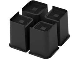 Kit De 4 Niveladores De Móveis Com Almofadas Antiderrapantes Para Uso Doméstico E Profissional Com Acabamento