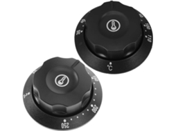 2 Capas Plásticas para Botões de Forno, Adequadas Controle Temperatura Fritadeiras e Fornos, CHABERLU