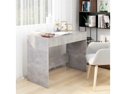 Vidaxl Secretária 101x50x76,5 Cm Derivados De Madeira Cinza Cimento