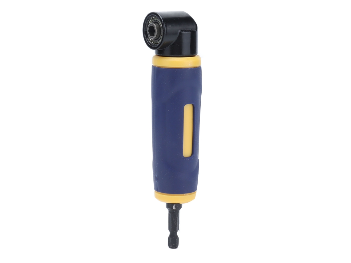 Adaptador de furadeira em ângulo reto 90° com porta ponta de parafusadeira de hexagonal 1/4in | S/MARCA
