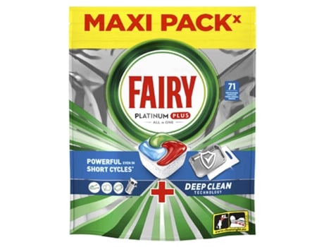 Detergente Máquina Loiça Pastilhas Platinum Plus Fairy