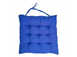 Almofada Cadeira 45x45 Cm Acolchoada Resistente com Amarras Conjunto 4 Unidades