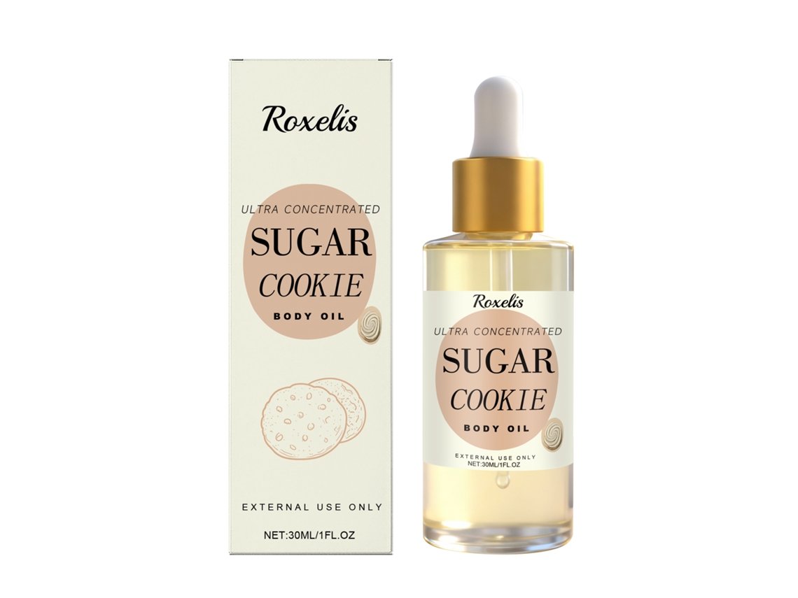 Óleo Corporal Cookie Doce Fragrância Rica