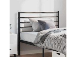 Vidaxl Cabeceira De Substituição 100 Cm Metal Preto