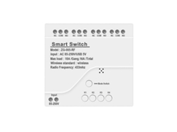 Lurelia Módulo De Interruptor De Luz Inteligente Zigbee 4ch Ac 85 250v Rf433 Com Relés De 10a, Funciona Com Alexa Assistant E Tuya Smart Life