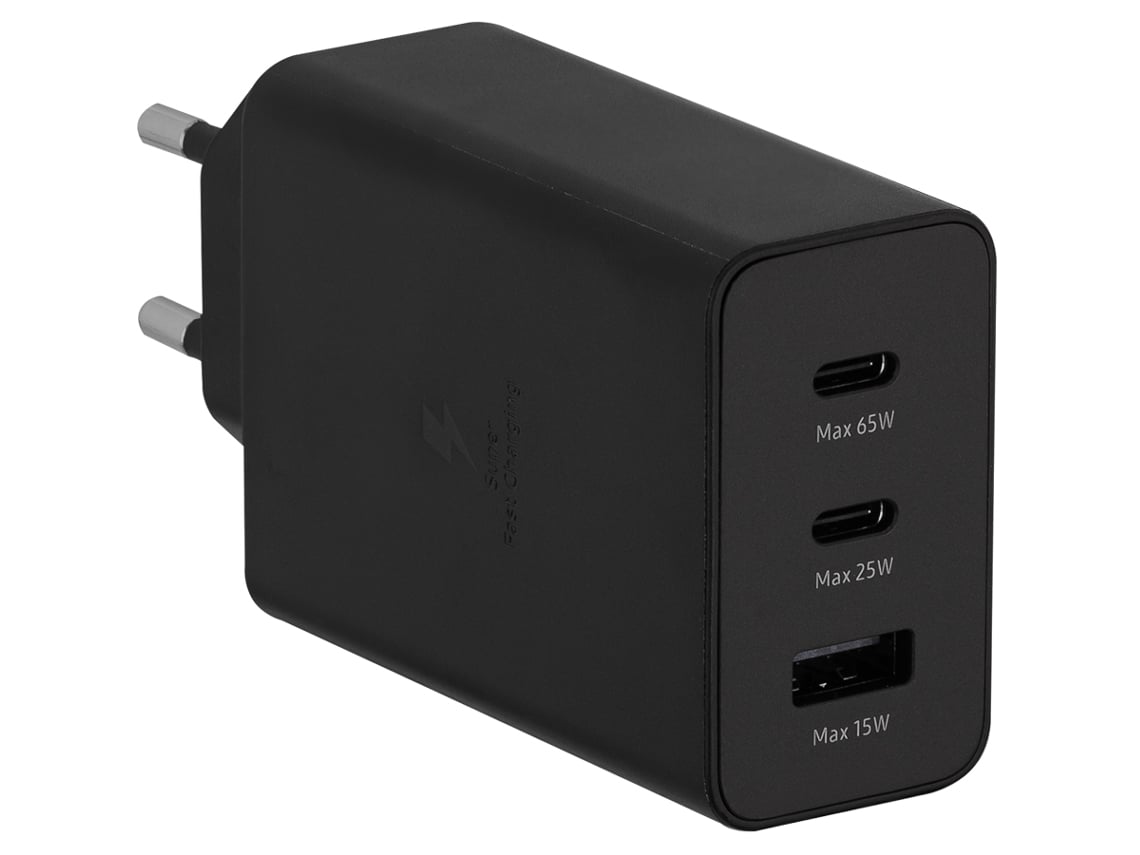 Adaptador de corrente SAMSUNG 65W Preto