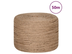 Corda de Juta VIDAXL com 50 M de Comprimento e 6 Mm de Espessura