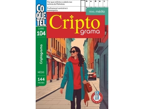 Livro Coquetel Criptograma 104 Nível Médio De Editora Coquetel (português Do Brasil)