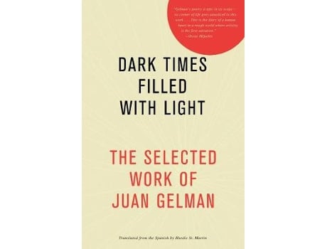 Livro dark times filled with light de juan gelman (inglês)