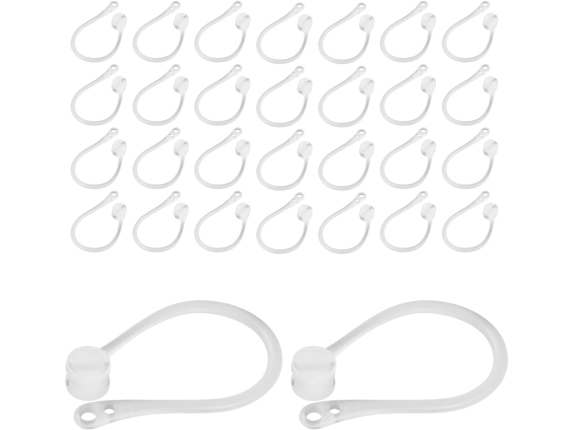 Topbathy Ganchos De Orelha Transparentes Antiderrapantes Para Fones Ouvido Sem Fio, 20 Pares, Leves E Confortáveis