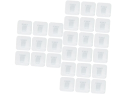 Conjunto De 60 Suportes Adesivos Transparentes Para Prateleiras, Autoadesivos Para Fixação.