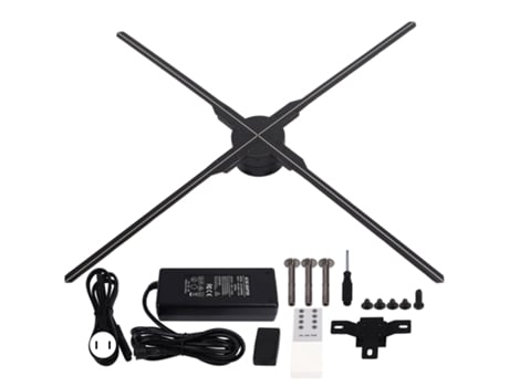 Ventilador Holográfico Led (resolução 1080p, 3dimensional)