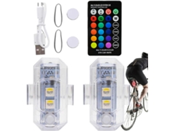 Luzes intermitentes em Prova D'água, multicoloridas e com controle remoto sem fio.