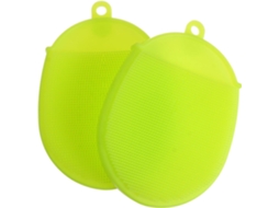 Conjunto De 2 Escovas Silicone Galpada Para Massagem Corporal, Esfoliação E Remoção De Maquiagem Para Chuveiro Banheira
