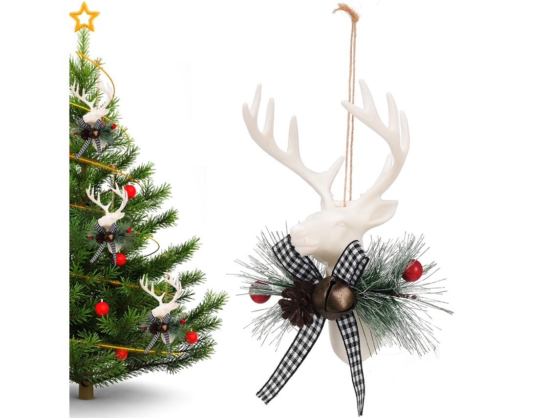 Laxiscreed Decoração De Natal Com Urso, Sino E Enfeites Para Árvore De Natal Diy