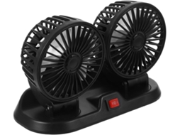 Ventilador Portátil Usb Levemolo Para Carro, Silencioso, Com Duas Cabeças, Rotação Manual, Ideal Para Férias, Ventilação