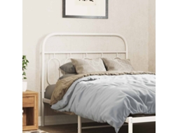 Vidaxl Cabeceira De Substituição 100 Cm Metal Branco
