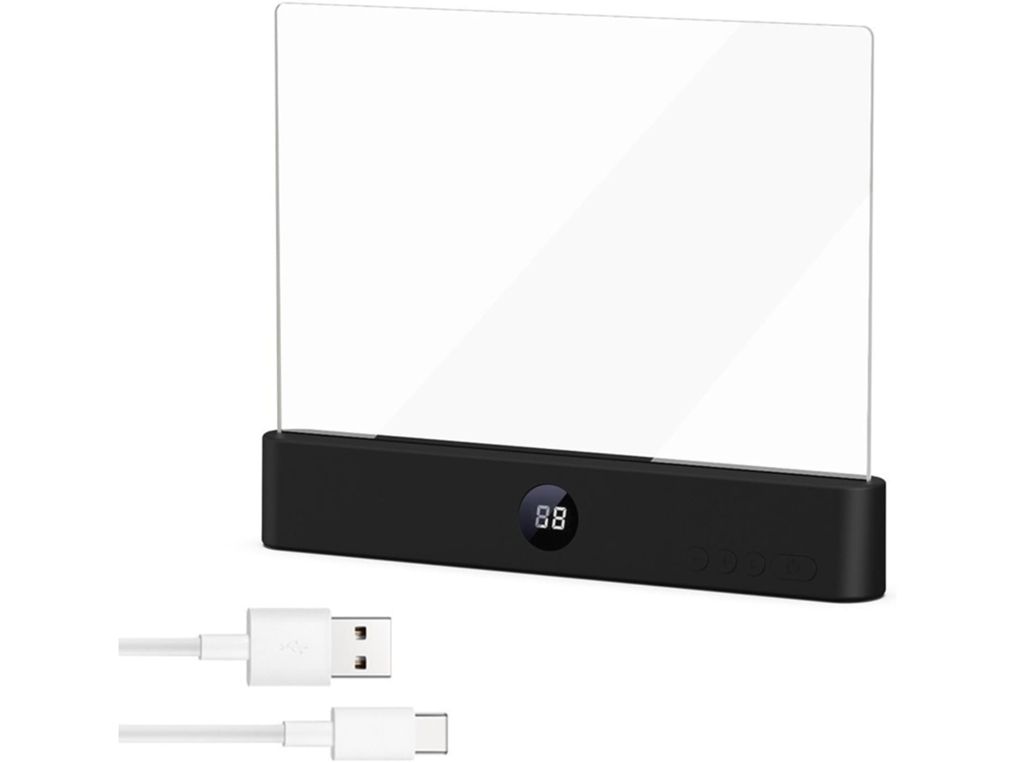 Luminária De Leitura Com Painel Led Inteligente, 3 Cores E Temporizador, Multifuncional, Recarregável Via Usb, Ideal
