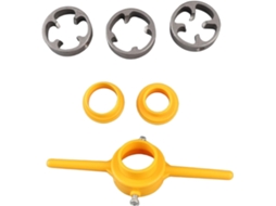 Conjunto De Matrizes Para Roscar Tubos Pvc 1 2, 3 4e 1 Polegada Npt Com Corpo Em Liga Metálica E Plástico Para Rosquear