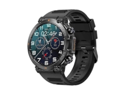 Relógio inteligente militar para homens, smartwatch robusto com monitor de frequência cardíaca e rastreador de condicionamento físico para bicicleta elétrica (atende e faz chamadas)