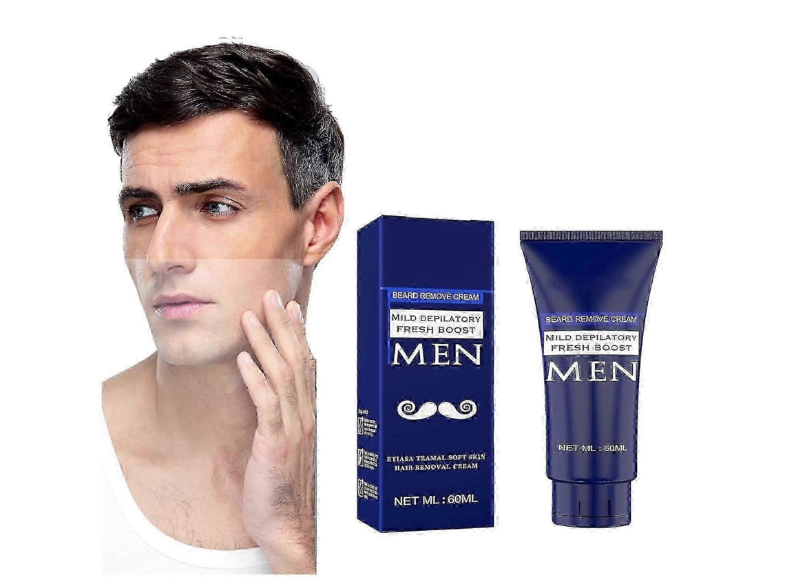 Creme Depilatório Para Barba E Bigode Masculino, Sem Dor, Rápido, Suave