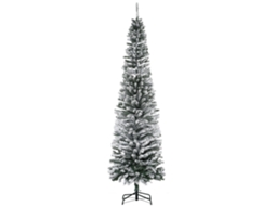 Árvore De Natal Pvc E Aço Cor Verde Ø68x225 Cm Homcom