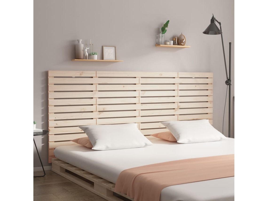 Cabecero de pared 156x3x91,5 cm Madera maciza de pino