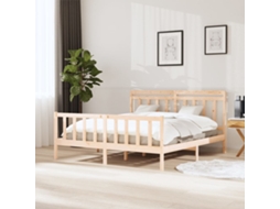 Vidaxl Estrutura De Cama 160x200 Cm Madeira Maciça