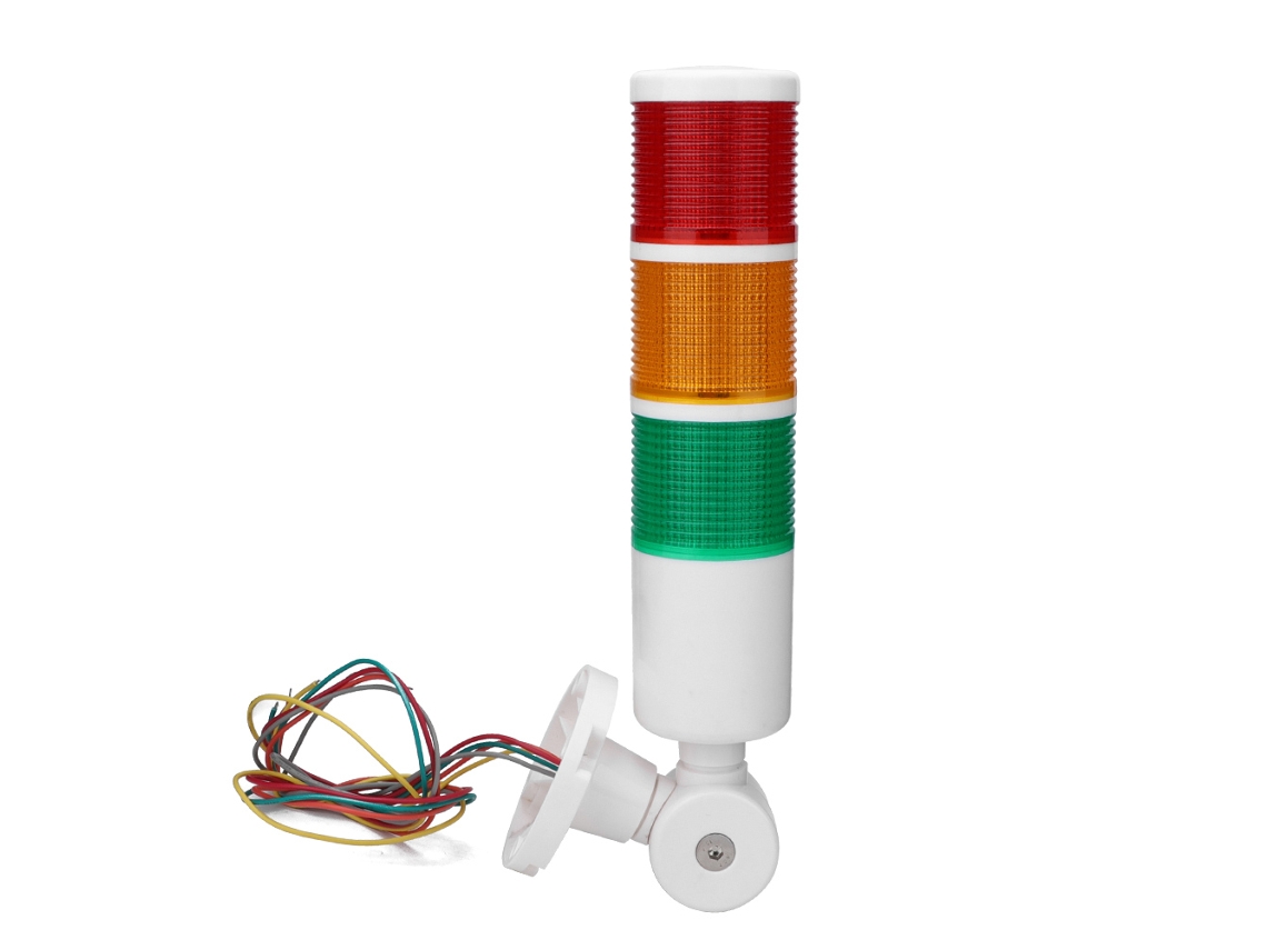 Luz de Alarme Industrial Três Cores 24v com Buzzer