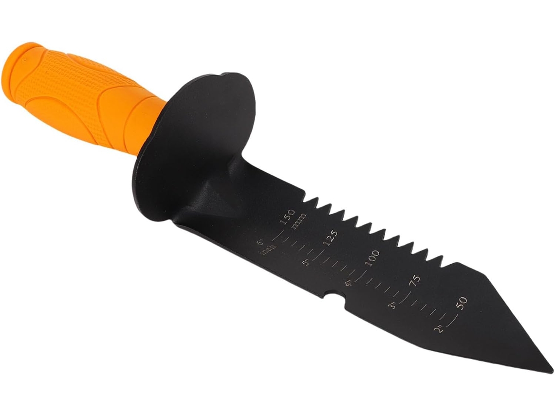 Pá Serrilhada Resistente Para Detecção De Metais, 32 Cm (12,6 Polegadas), Ideal Para Cavar E Jardinagem.