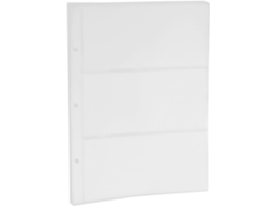 Eringogo Classeur D'argenté 3 Anneaux 10 Pages En Pvc Transparente - Pochettes Protectrices Spacieuses For