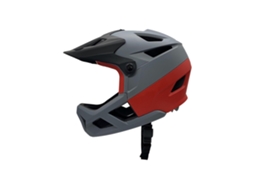 Capacete de bicicleta de montanha de face completa, ajustável, com viseira e porta óculos, 55-59cm, resistente a impactos