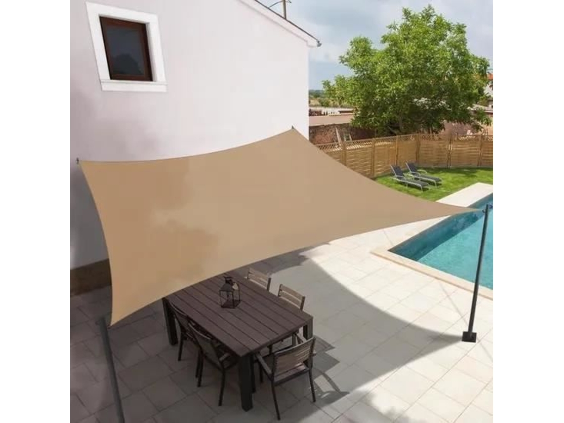 Vela de sombra retangular 3x4 M areia GOBRO