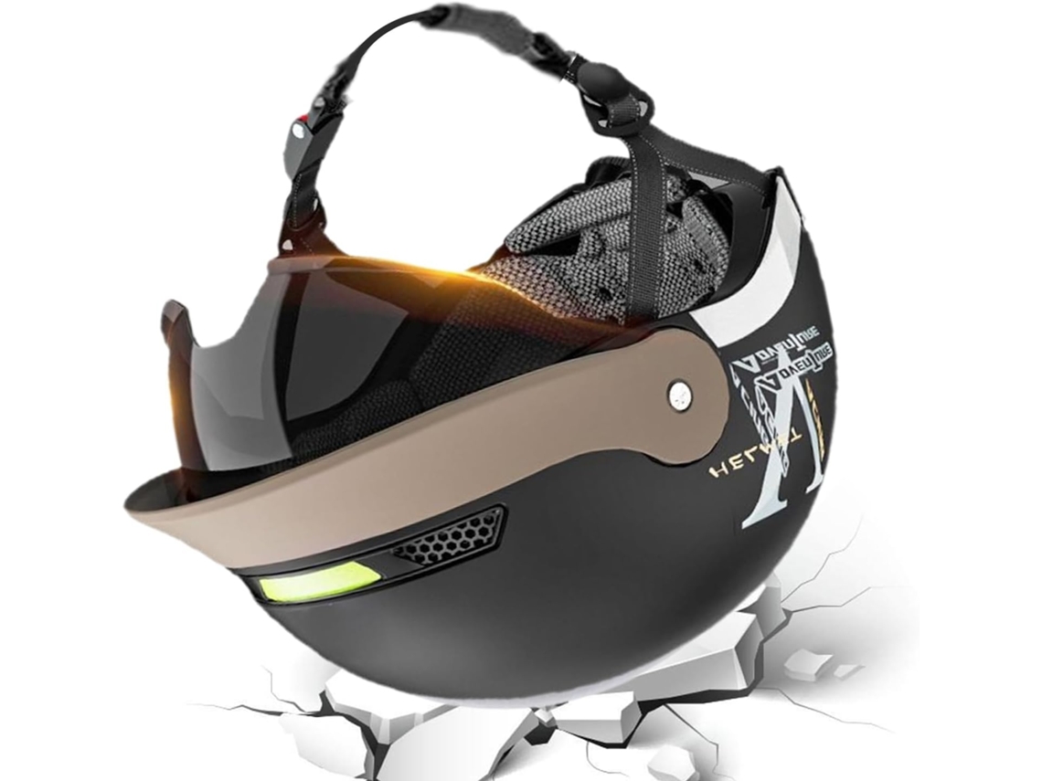Capacete Aberto | Capacete Aberto Com Viseira Solar, Equipamento De Proteção Com Fivela De Liberação Vayotoy