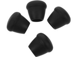 Kichouse Conjunto De 4-protetores Pés Cadeira Em Silicone Preto Redução Ruído E Proteção Para Pisos Madeira, Ideal Para