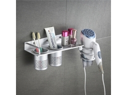 Suporte de Parede AQUAFORGE para Secador de Cabelo, Multifuncional e Perfurado