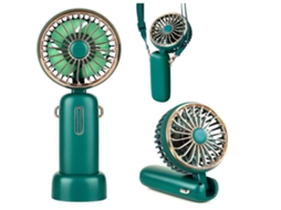 Ventilador De Mão 4800mah Mini Ventilador De Refrigeração Pessoal Portátil Recarregável Usb 6 20 Horas Forte Fluxo De Ar 3 Velocidades Verde Lalamoli