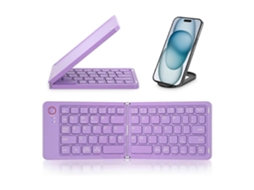 Mini Teclado Dobrável Sem Fio TAISHENGDA para Android e Windows, roxo
