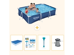 Bestway Piscina Bestway Steel Pro Retangular - 300x201x66 Cm - 5-peças S52