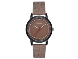 Reloj De Pulsera Analógico De Cuarzo Para Hombre Gaiety Con Dial De Imitación Jean Marrón Claro
