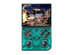 Verde - 64g+128g Anbernic Rg35xx Pro Consola De Jogos Portátil Com Mais De 11.000 Jogos Integrados, Ecrã Ips De 3,5 Polegadas, Sistema Linux.