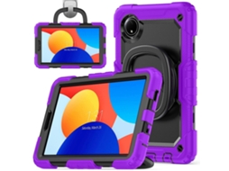 Capa Hengrongshen para Xiaomi Redmi Pad Se 4g 8,7 polegadas, capa de silicone com suporte e alça de ombro, roxa