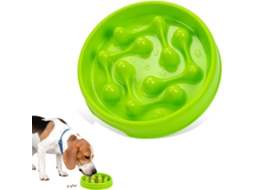 Tigela de Alimentação Lenta para Cães e Gatos, Antiderrapante, Roxa, Capacidade de 520 Ml Verde AQUAFORGE