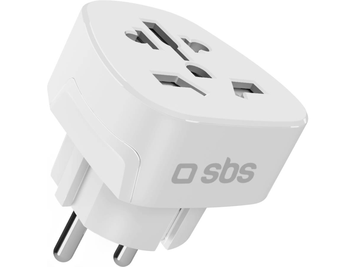 Adaptador de Viagem SBS Universal Schuko (Potência Máxima: 2500W)