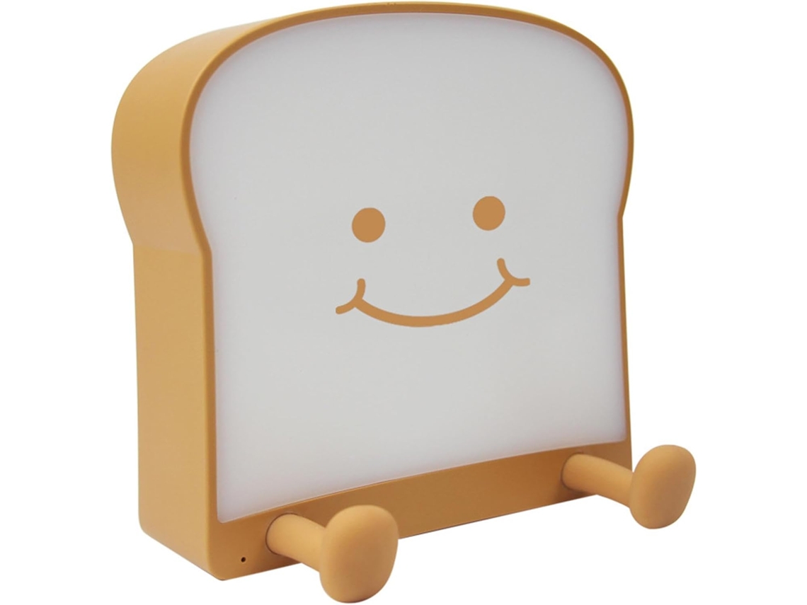 Abajur De Mesa Em Formato Pão Com Suporte Para Celular.