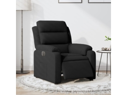 Vidaxl Poltrona De Massagens Reclinável Veludo Preto