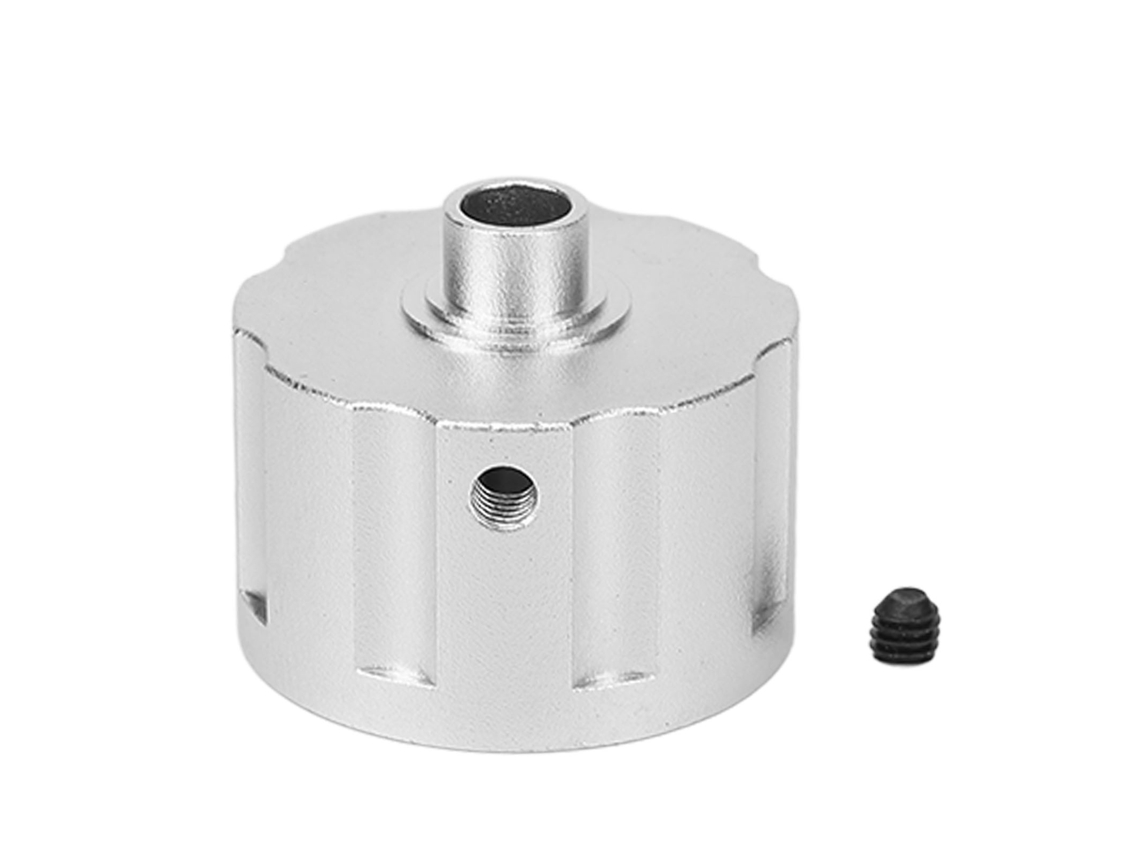 Caja Diferencial De Alumínio Para Carro Rc Hobao Vs 87004 1/8, Reforço Diferencial De Carro Rc Prata