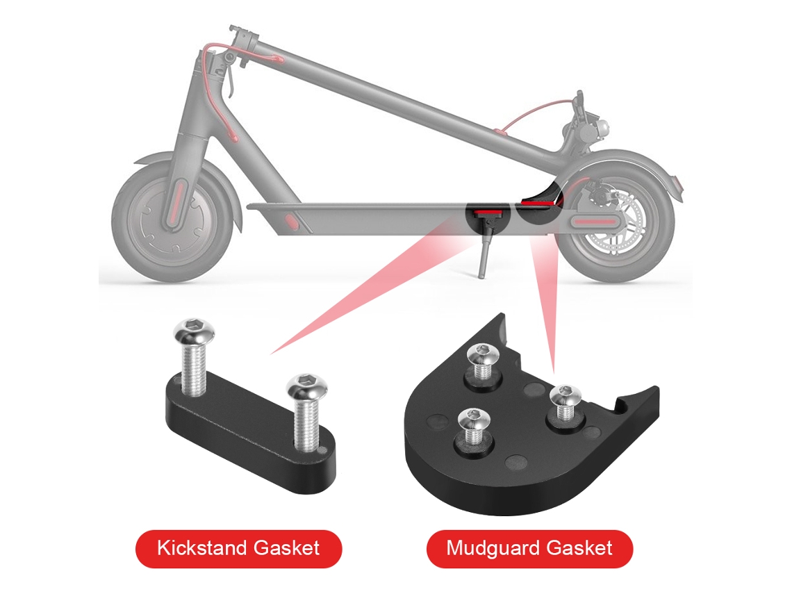 2026zentro-kit Espaçadores Guarda-lamas E Suporte Para Scooter Elétrica Xiaomi M365 Pneu 10 Polegadas