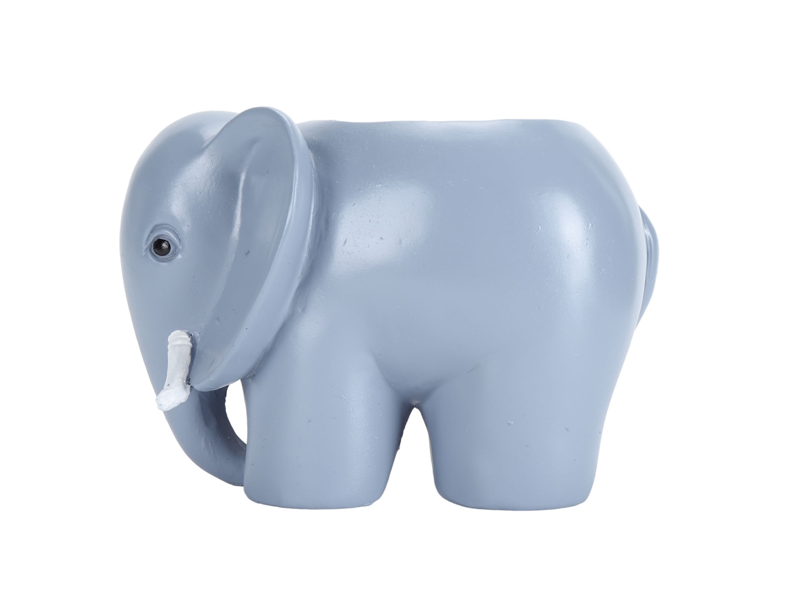 Vaso Suculenta Elefante Resina Decorativo Jardim Patio